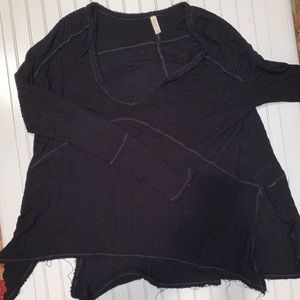 FP BLACK WAFFLE LS